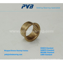 Base on PRMF standard Wrapped bronze flanged bushings, Sintered bronze bearing